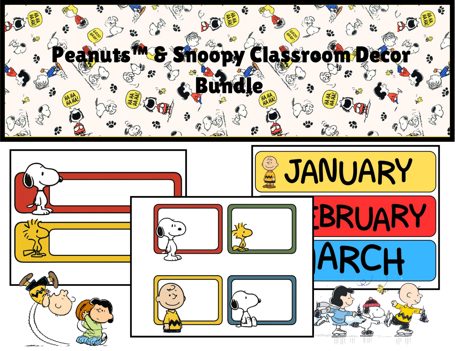 Peanuts Classroom Decor Bundle