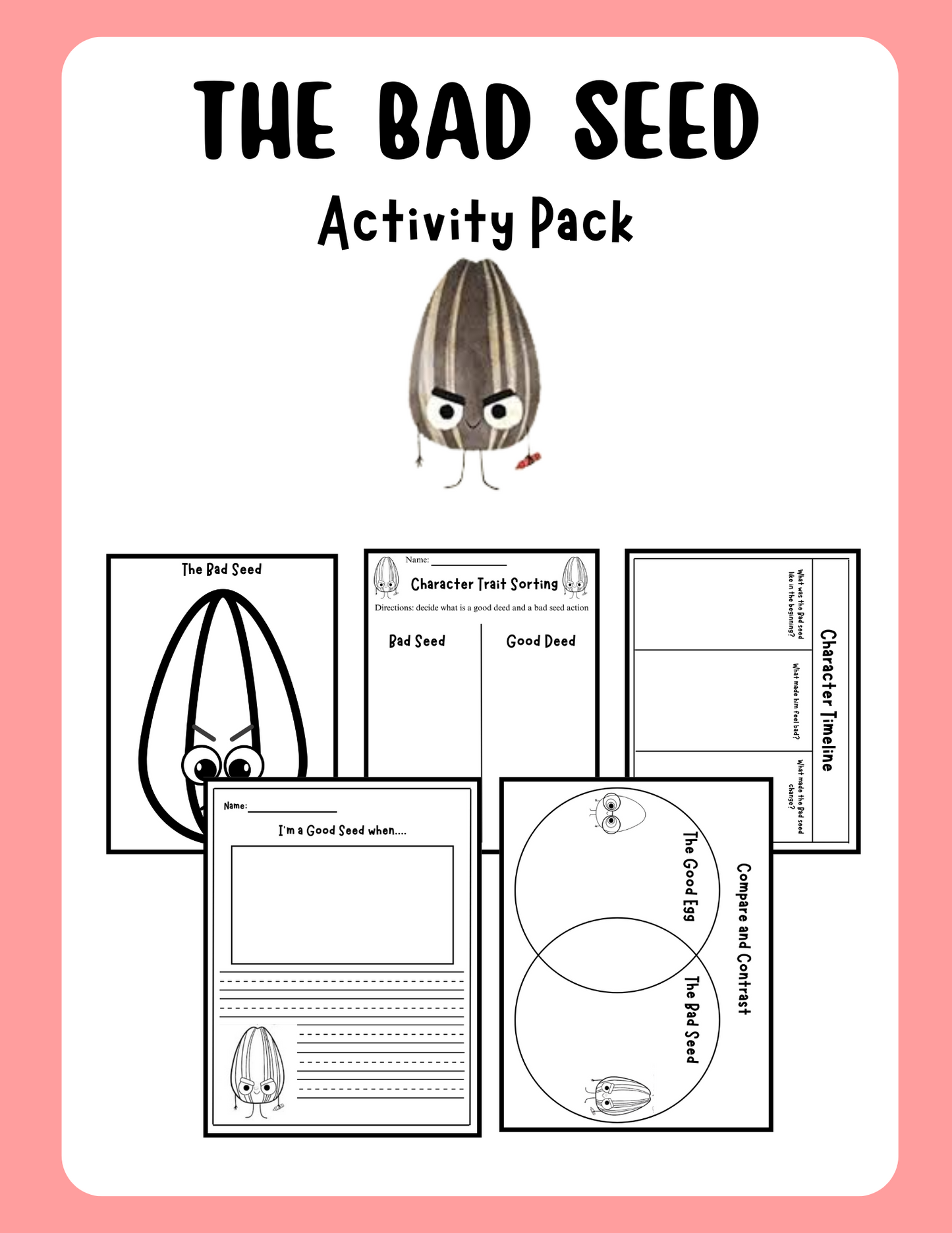 The Bad Seed Activity Pack