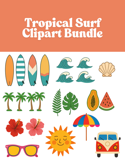 Tropical Surf Clipart