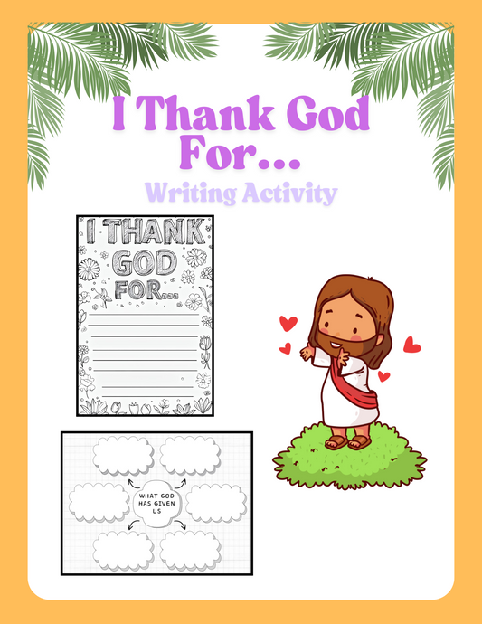 Thankfulness to God Printable