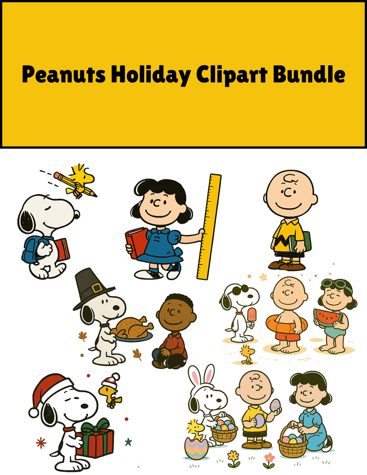 Peanuts Holiday Clipart Bundle