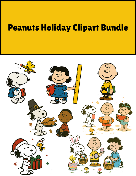 Peanuts Holiday Clipart Bundle