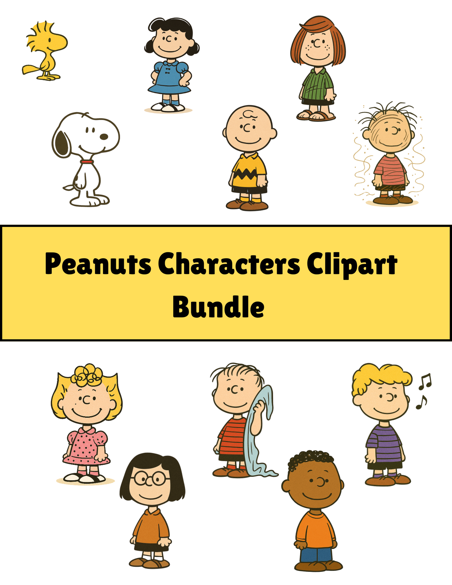 Peanuts Characters Clipart Bundle